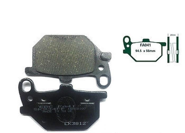Ebc Garnitures De Frein Fa041 Pour Yamaha Rd 250 1a2 400 1a3 Xs 400 4g5 750 3l3