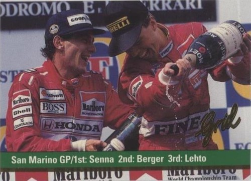 1992 Grid Motorcard Formula 1 - Ayrton Senna Gerhard Berger J.J. Lehto #102