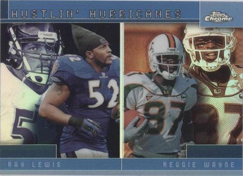 2001 Topps Chrome Ray Lewis Reggie Wayne #TC19