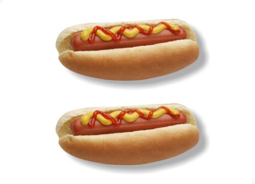 2 Hot Dogs with Mustard and Ketchup 6