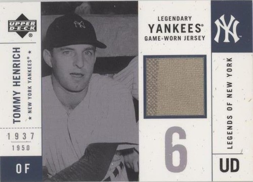 2001 Upper Deck Legends of New York - Tommy Henrich #LYJ-TH