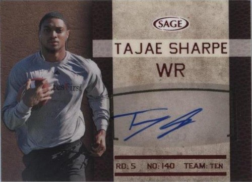 2016 SAGE Autographed Tajae Sharpe #SA41