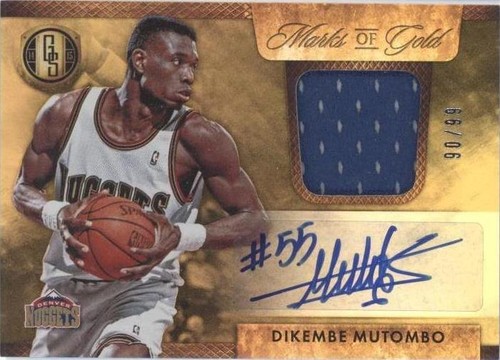 2014-15 Panini Gold Standard Black #188 Dikembe Mutombo 6/25 