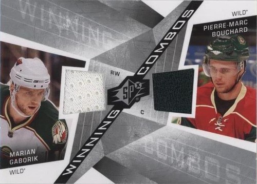 2008-09 SPx - Marian Gaborik Pierre-Marc Bouchard #WC-BG