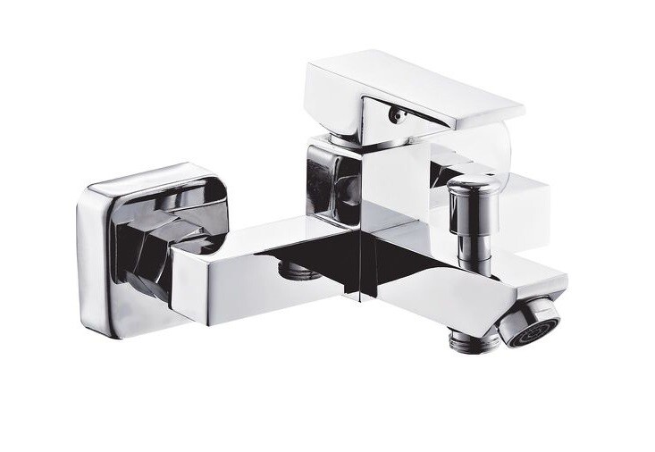 Miscelatore Rubinetto Vasca Da Bagno Doccia Cromato A Parete Modello Firenze dfh