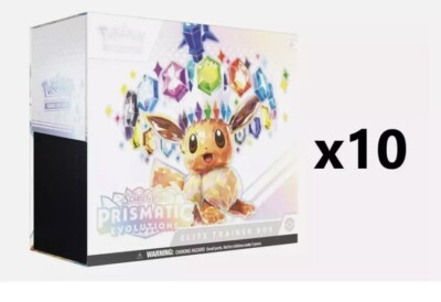 PRESALE 10X Pokémon TCG: Prismatic Evolutions Elite Trainer Box ETB LOT OF 10
