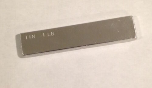 Tin Metal Ingot 99% Pure - One Pound Bars