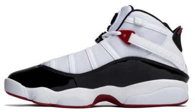 Мужские кольца Jordan 6 Белый/черный-Varsity Red (322992 164