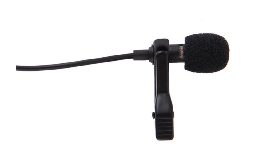 Clip-on Lapel Mini Lavalier Mic Microphone 3.5mm For Smart Phone PC Recording