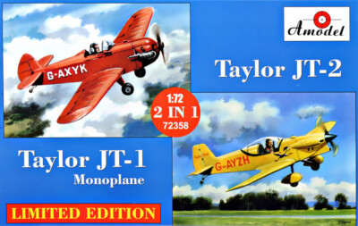 AMODEL 72358 Taylor JT-1 monoplane & Taylor JT-2 titch  Scale 1/72 - Plastic mod