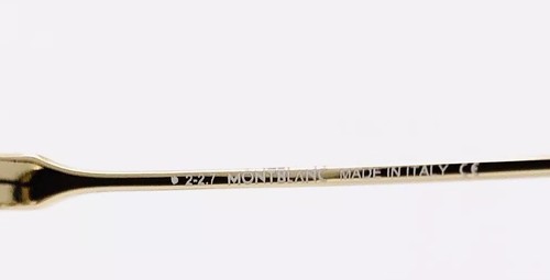 Pre-owned Montblanc Mont Blanc Sunglasses 717 S 32g Gold Zeiss Lens 59•17•140 With Case In Brown