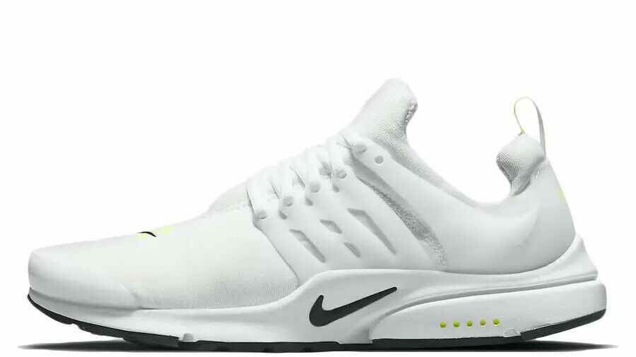 

DJ6879 100 NIKE AIR PRESTO WHITE VOLT-BLACK Кроссовки Just Do It для бега премиум-класса, Белый, Nike Air Presto