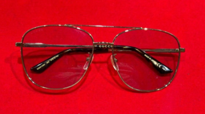 GUCCI GG0410SK 005 Gold Blue Square Unisex Sunglasses 61 mm eBay