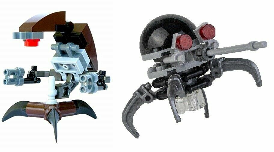 LEGO Star Wars Destroyer Droid & Dwarf Spider Droid Lot Droideka