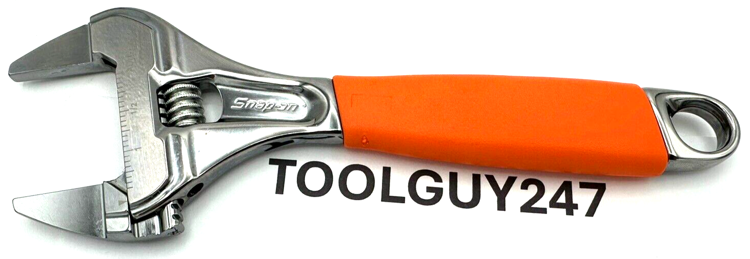 SNAP ON TOOLS ADHWS8 O 8'' ORANGE Slim Adjustable Wrench
