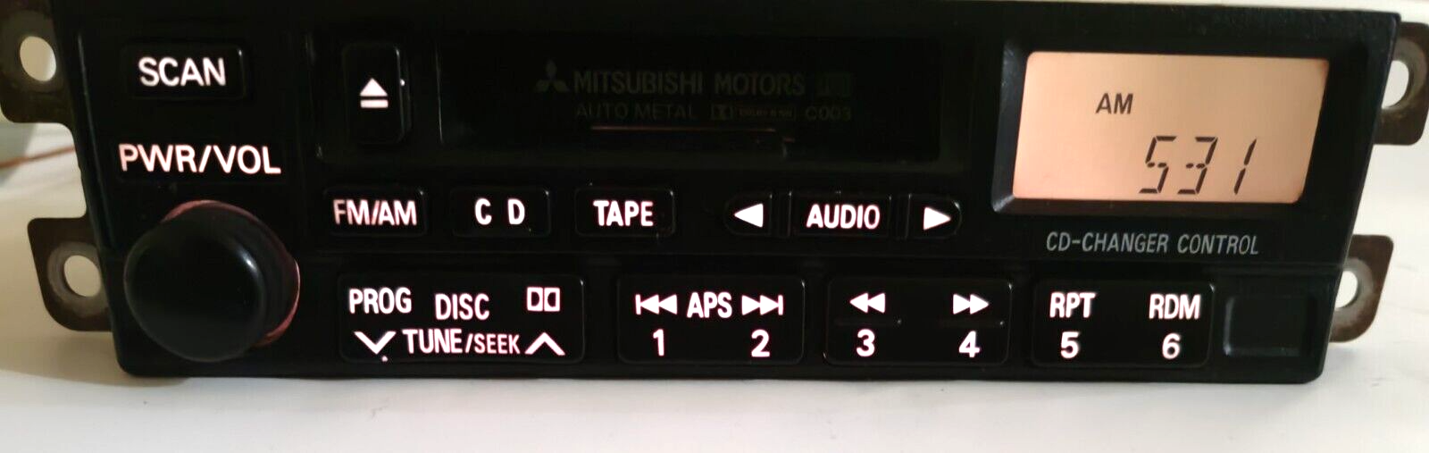 Mitsubishi Clarion Sterio Cassette Tape Radio MR538787