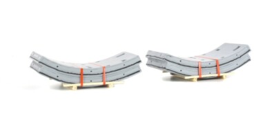 HO Scale Loads - 2258 - CONCRETE TUNNEL SEGMENTS 2 STACKS OF 2