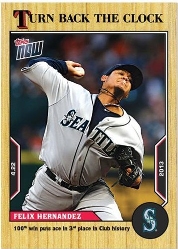 2022 Topps Now Turn Back the Clock - Félix Hernández #23