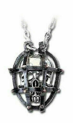 Iron Mask Pendant Pewter ALCHEMY GOTHIC