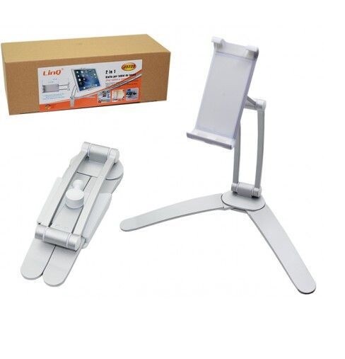 Staffa Supporto Da Tavolo In Alluminio Per Smartphone e Tablet Linq J3222