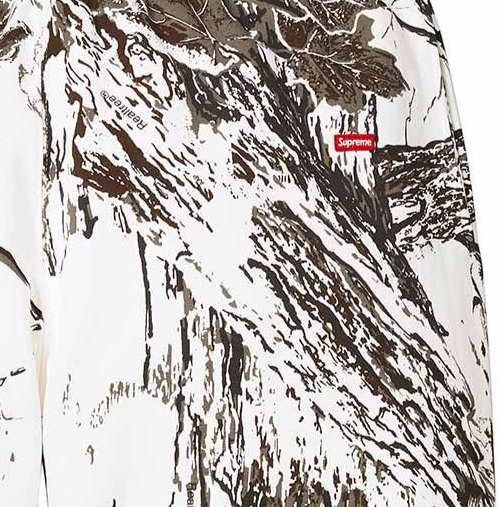 Pre-owned Supreme Small Box Sweatpant Ss24 Snow Camo Size Large Aop Realtree In White