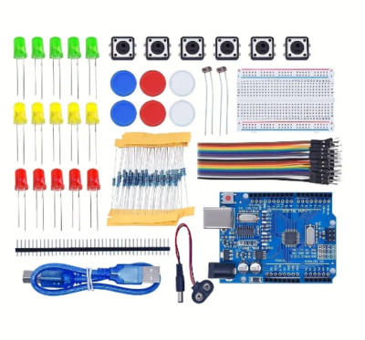 DIY Electronic Starter Kit for UNO R3 Arduino Circuit Board Electronics 12-in-1