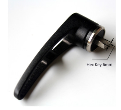Removable Alloy lever with 6mm 8 mm Hex Key compatible with plug-in thru axles 
