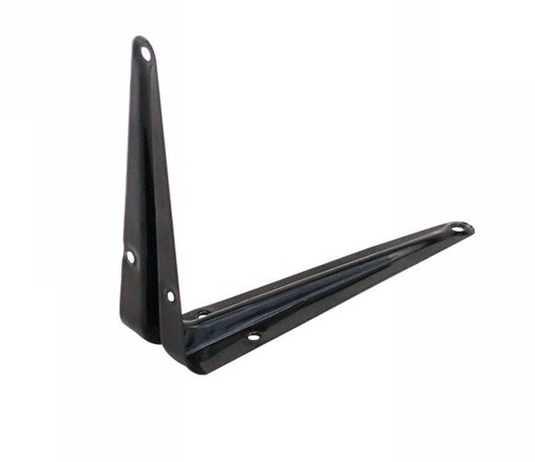 Reggimensola Supporto Staffa Reggi Mensola In Metallo 12x14cm Nera dfh