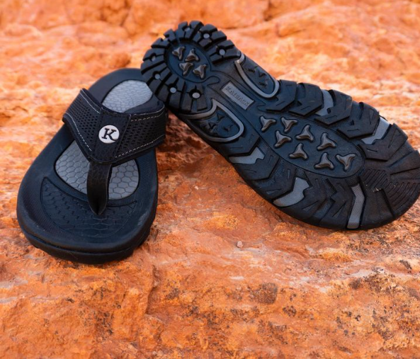 Men's Kaiback Drifter Sandal - Outdoor Sport Flip Flop Tough Tread Arch Support