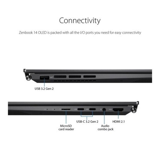 Asus Zenbook 14 OLED UM3402YA-WS74T 14" (512GB SSD, AMD Ryzen 7 7730U,...