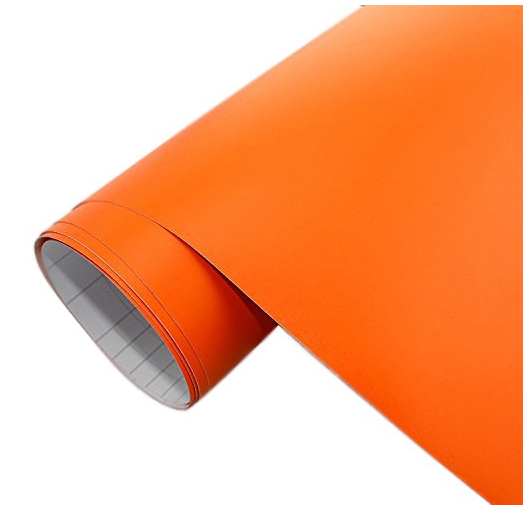 Rotolo Pellicola Adesiva Arancione 45cmx2m Libri Pannelli Cassetti Mobili idea