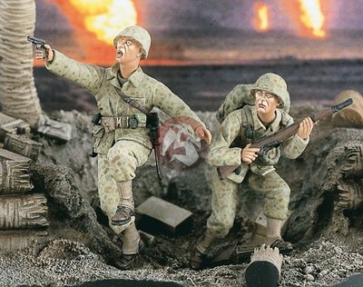 Verlinden 1/35 Charge USMC Marines attacking in Pacific WWII 2 Figures 2130