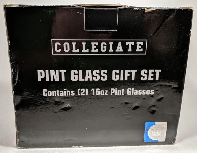 NCAA Elite 2 Pack Pint Glass Set Texas A&M Aggies 16 oz Top Rack Dishwasher Safe