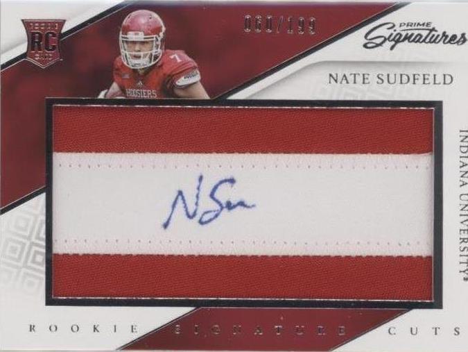 2016 Panini Prime Signatures Nate Sudfeld #269