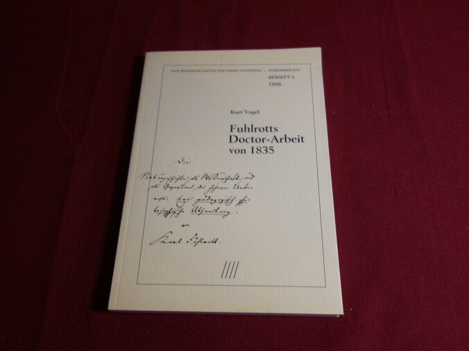 94567 Carl Fuhlrott Fuhlrotts Doctor-Arbeit Von 1835 Bd4