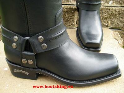 SENDRA SENDRA BOOTS 2380 BIKERBOOTS FARMER STIEFEL SCHWARZ LEDER HANDMADE GR. 38 BIS 47