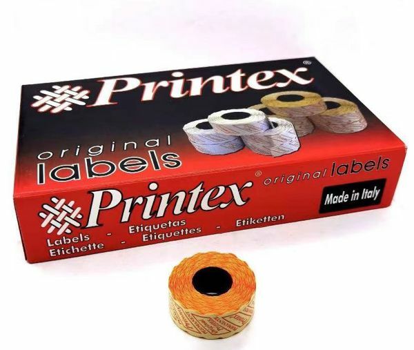 36 Etichette Ricambio per Etichettatrice Labeller Smart Printex Arancione sar