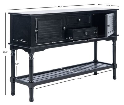 Safavieh 2 Drawer 2 Door Console Table, Reduced Price 2172727159 CNS5722B