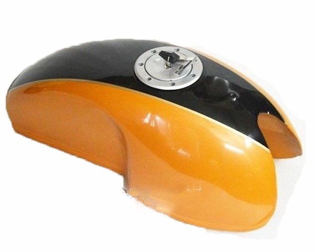 Benelli Mojave Cafe Racer 260 360 Petrol Fuel Tank Black Orange Painted  