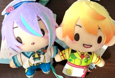 Project Sekai × Sanrio Fuwapuchi Mascot Plush Rui Tsukasa Set of 2 New