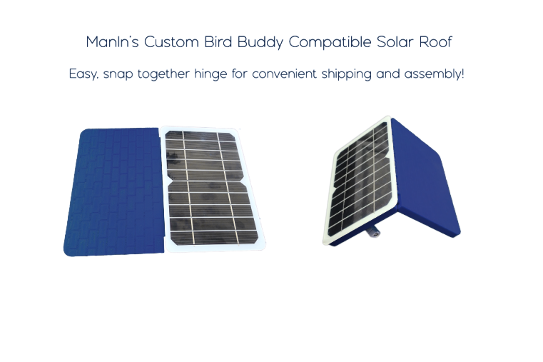 ROOF ONLY Bird Buddy Compatible Solar Charger BLUE Roof