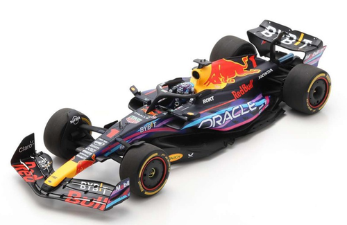 レッドブルRB19　マイアミGP仕様　スパーク1/18モデル　フェルスタッペン スパーク 1/18 オラクル レッドブルレーシング ホンダ RB19 2023