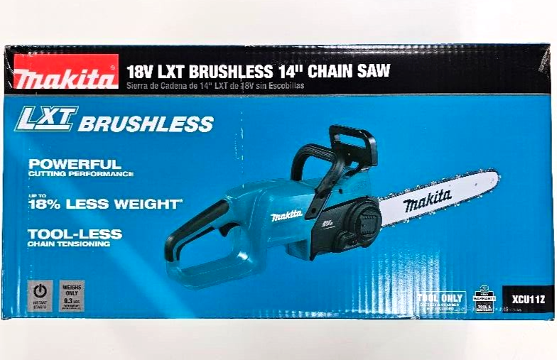 NEW IN BOX Makita Chain Saw XCU11Z 14" 18V Cordless Brushless LXT 18 Volt