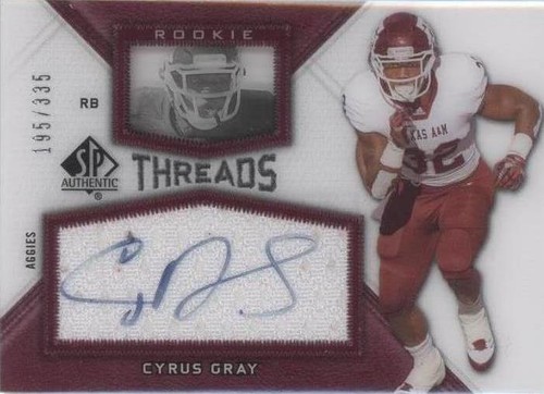 2012 SP Authentic Cyrus Gray #RT-CG