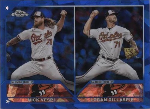 2023 Topps Chrome Update Series Sapphire Edition - Logan Gillaspie Nick Vespi #USCS322