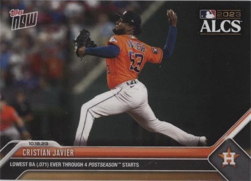 2023 Topps Now - Cristian Javier #1015