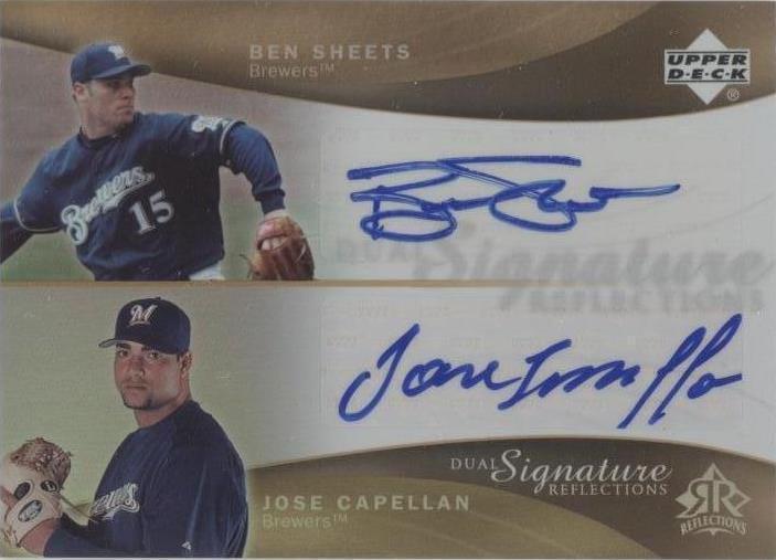 2005 Upper Deck Reflections - Ben Sheets Jose Capellan #BSJC