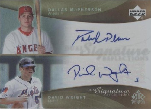 2005 Upper Deck Reflections - Dallas McPherson David Wright #DMDW