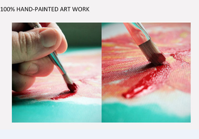 Abstract Hand Paint Oil Painting on Canvas Wall Art Home Decor Ballet Girl Brown