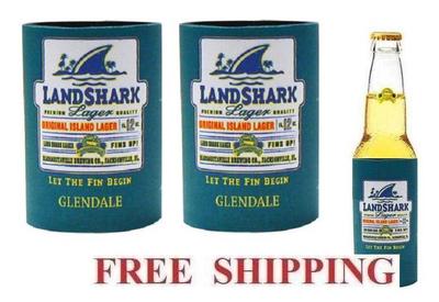 LANDSHARK GLENDALE 2 BEER BOTTLE KOOZIE COOLIE COOZIE COOLERS HUGGIE NEW